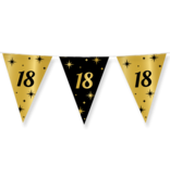 Classy Vlaggenlijn 18 Jaar Zwart/Goud (10m)