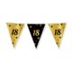 Classy Vlaggenlijn 18 Jaar Zwart/Goud (10m)
