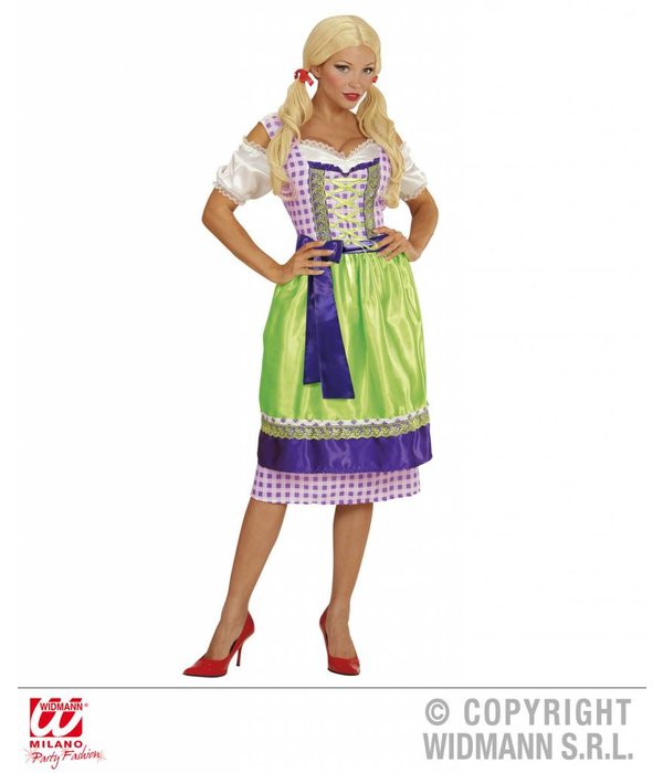 Dirndl paars/groen