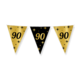 Classy Vlaggenlijn 90 Jaar Zwart/Goud (10m)