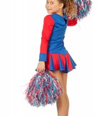 Cheerleader jurkje kind rood-wit-blauw