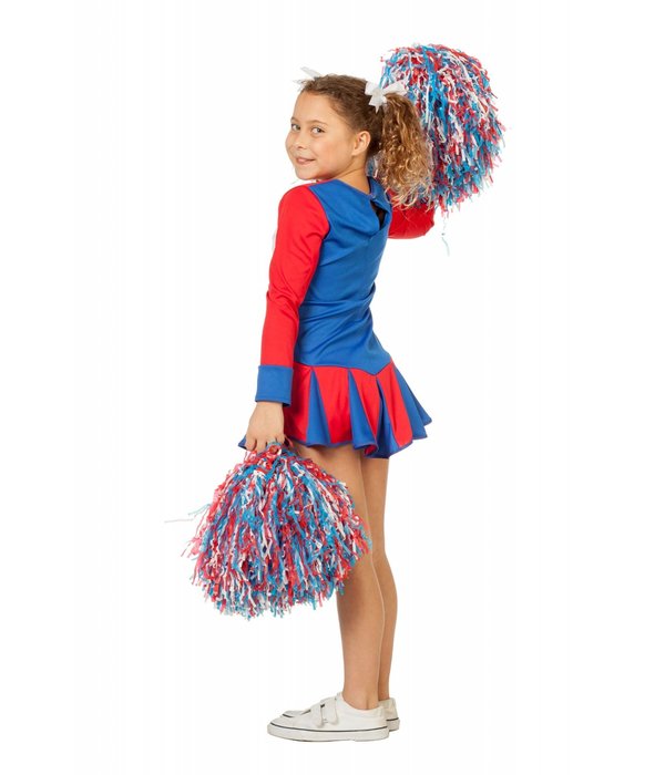 Cheerleader jurkje kind rood-wit-blauw