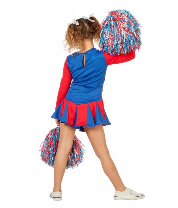 Cheerleader jurkje kind rood-wit-blauw