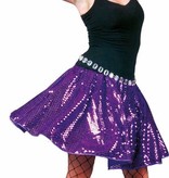 Disco rok glitter paars