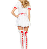 Verpleegster uniform met plooirokje