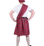 Schotse Highlander pak man rood