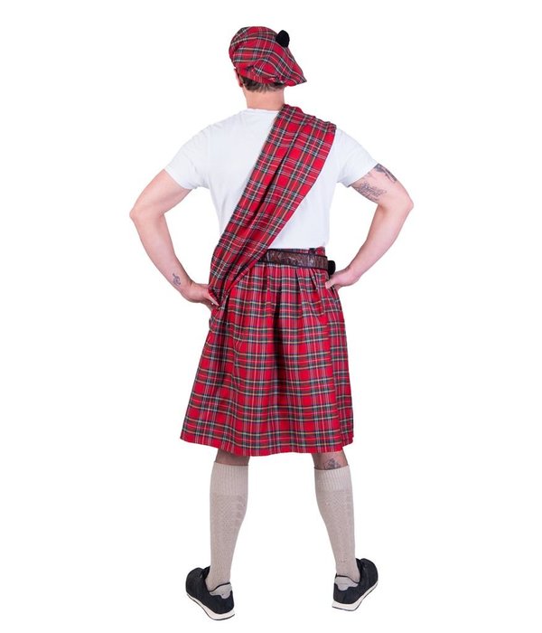 Schotse Highlander pak man rood