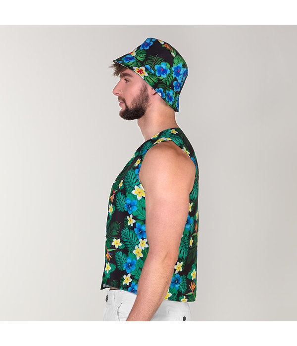 Tropische Toerist Hoed En Vest Set