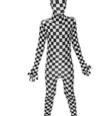 Morphsuit Geblokt Zwart/Wit Kind