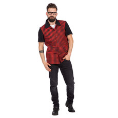 Geblokte Rockabilly Blouse Bobby