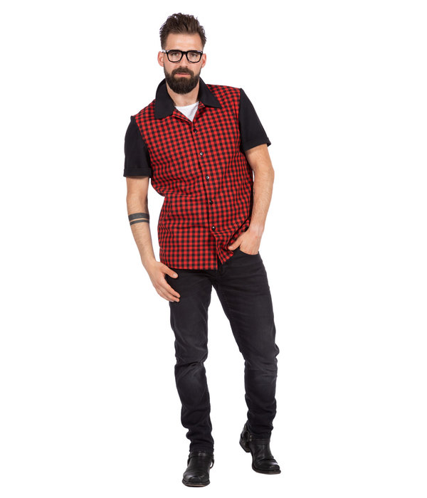 Geblokte Rockabilly Blouse Bobby