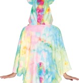 Unicorn Tie Dye Poncho Vrouw