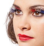 Wimpers rood wit blauw lametta