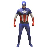 Morphsuit Captain America Volwassenen