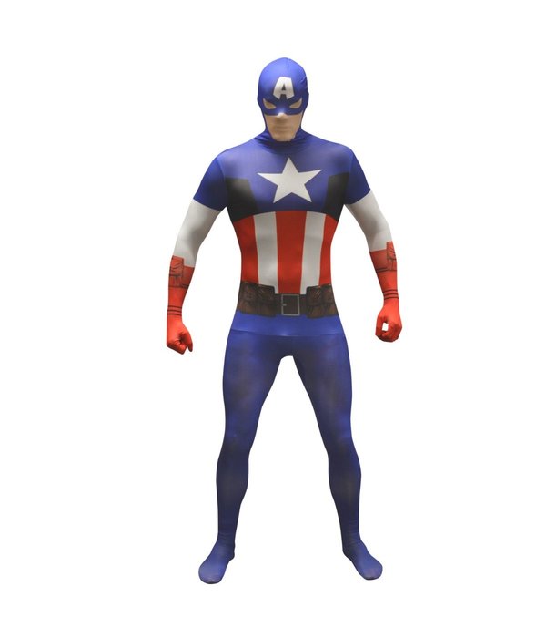Morphsuit Captain America Volwassenen