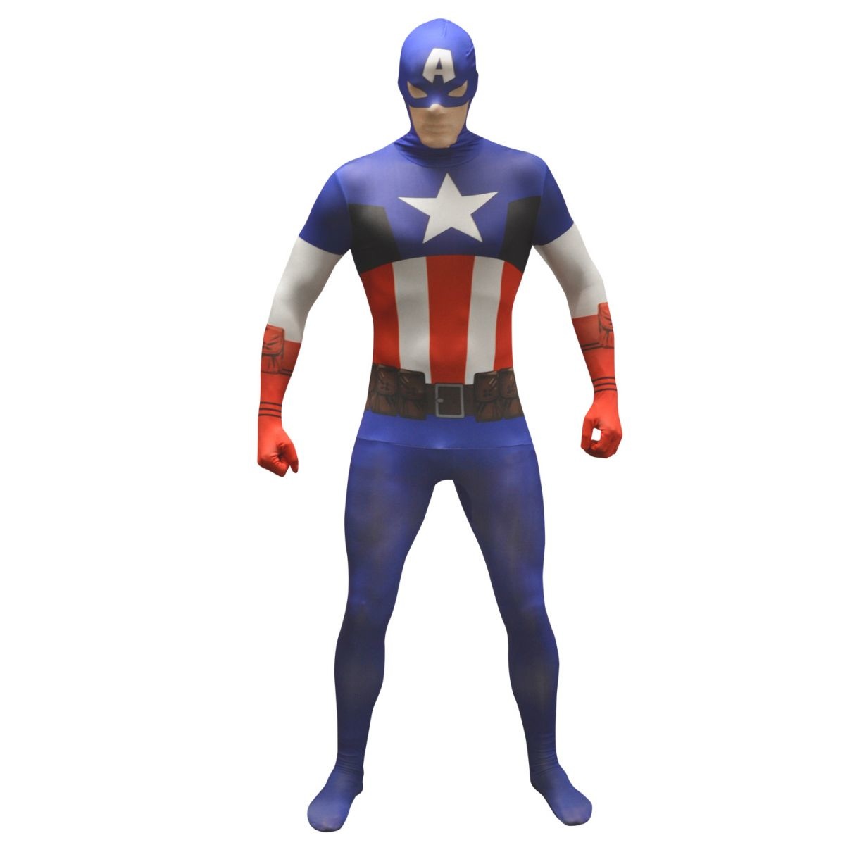 Morphsuit Captain America Volwassenen -