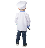 Kok Kostuum Jongen Wit/Blauw