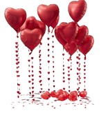 Ballondecoraties Hartjes Love Set (25st)