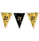 Classy Vlaggenlijn 21 Jaar Zwart/Goud (10m)