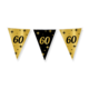 Classy Vlaggenlijn 60 Jaar Zwart/Goud (10m)