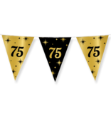 Classy Vlaggenlijn 75 Jaar Zwart/Goud (10m)