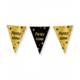 Classy Vlaggenlijn Party Time Zwart/Goud (10m)