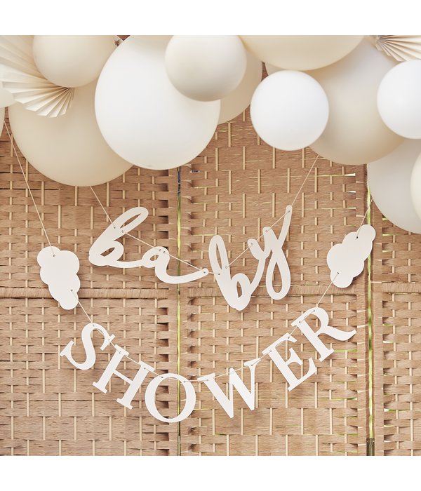 Letterslinger 'Babyshower' Met Wolken