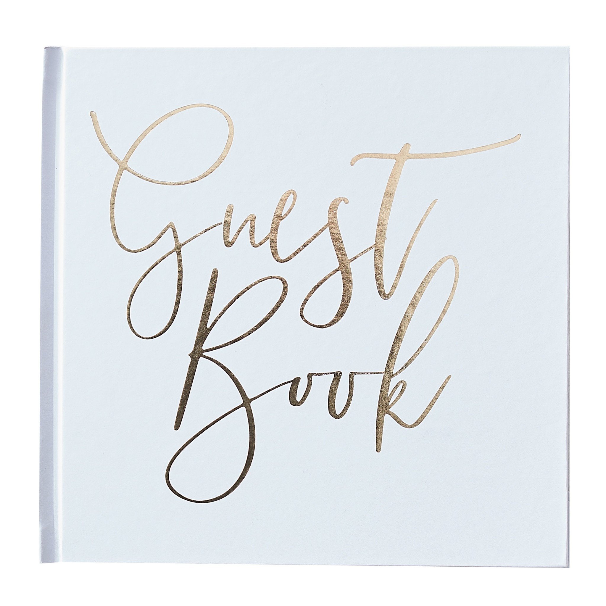 Gastenboek Bruiloft Wit/Goud