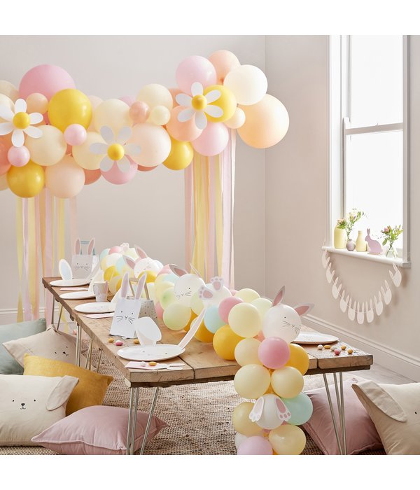 Paas Servetten Konijn Roze/Wit (16st)