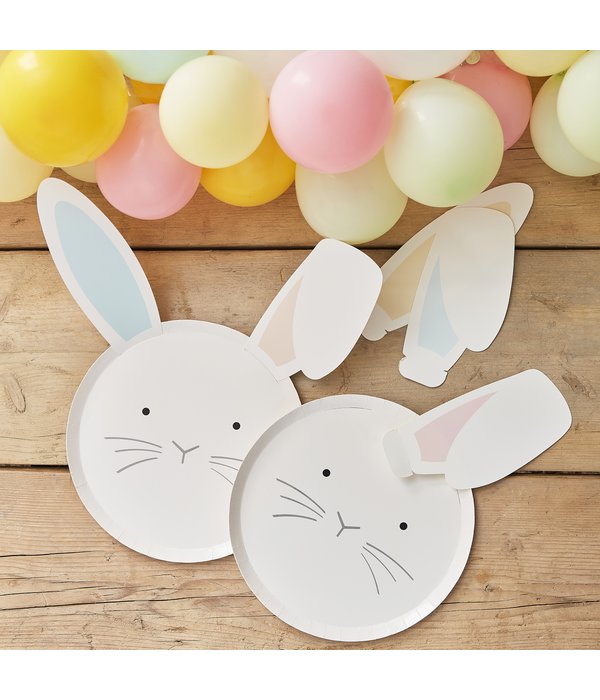 Paas Bordjes Bunny Met Oortjes (8st)