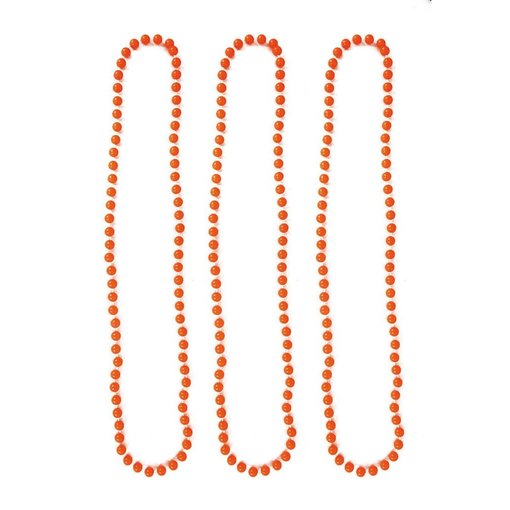 Halskettingen fluor oranje 40 cm (3st)