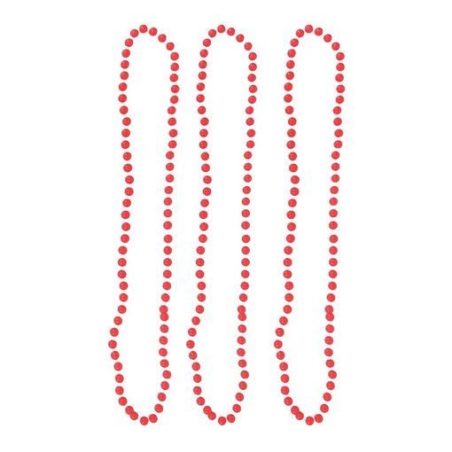 Halskettingen fluor roze 40 cm (3st)