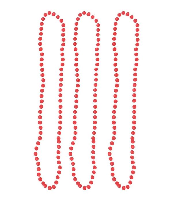 Halskettingen fluor roze 40 cm (3st)