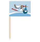 Cocktailprikker geboorte jongen (50 st)