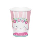 Roze Feestbekers Konijn (8st)