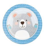 Blauwe Beren Bordjes (8st)