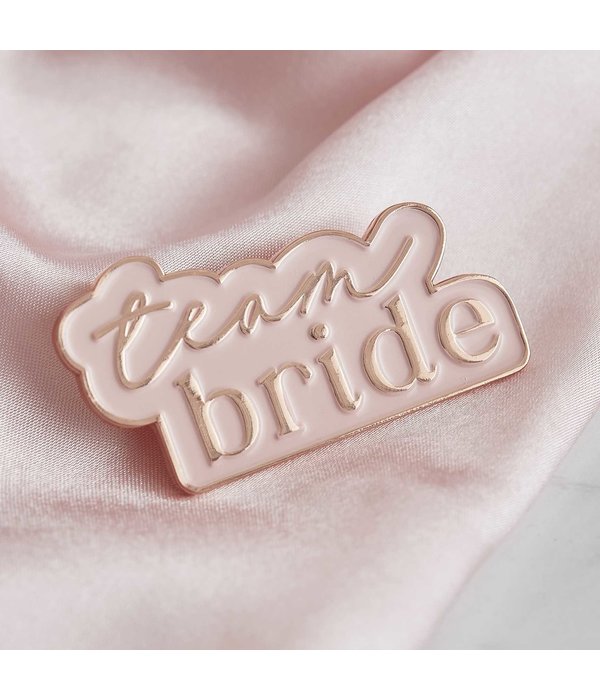 Badge Team Bride Rose Gold Pink