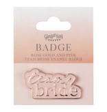 Badge Team Bride Rose Gold Pink