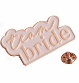 Badge Team Bride Rose Gold Pink