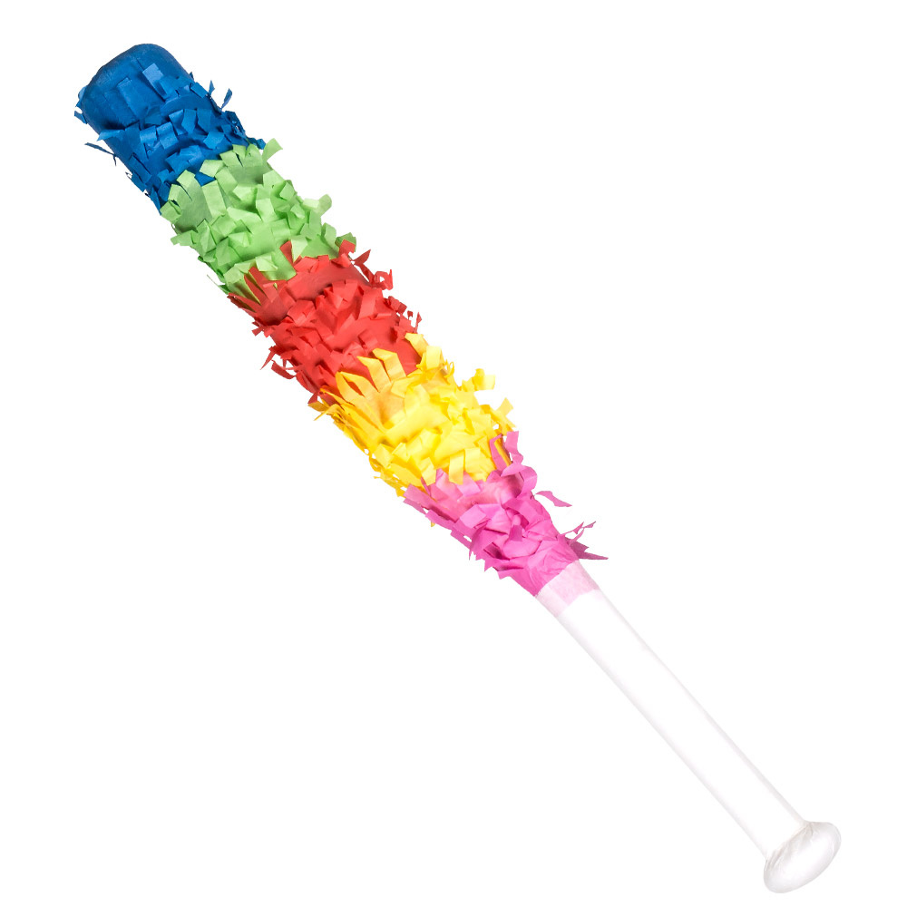 Gekleurde Pinata Stok (43cm)