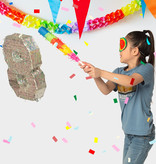 Gekleurde Pinata Stok (43cm)