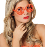 Bril peace Oranje