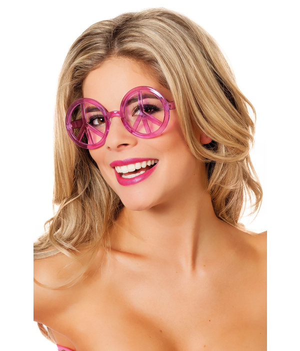 Bril peace Neon Pink
