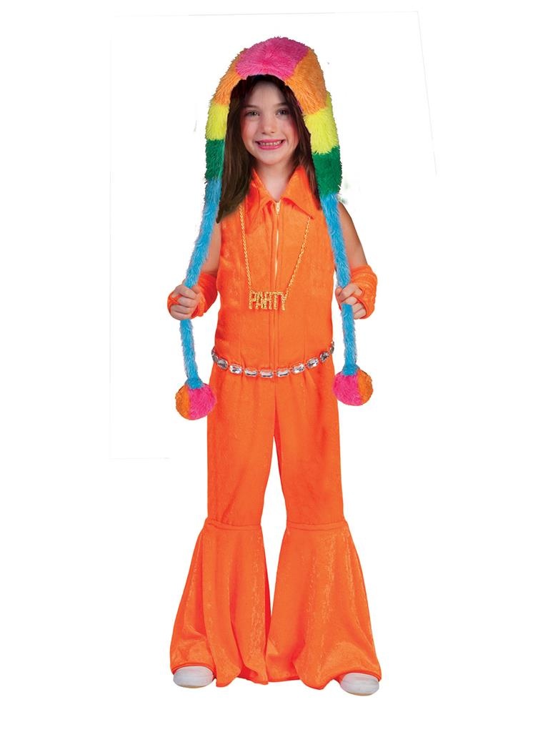 Jumpsuit oranje fluor kind afbeelding