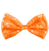 Vlinderstrik Pailletten Oranje