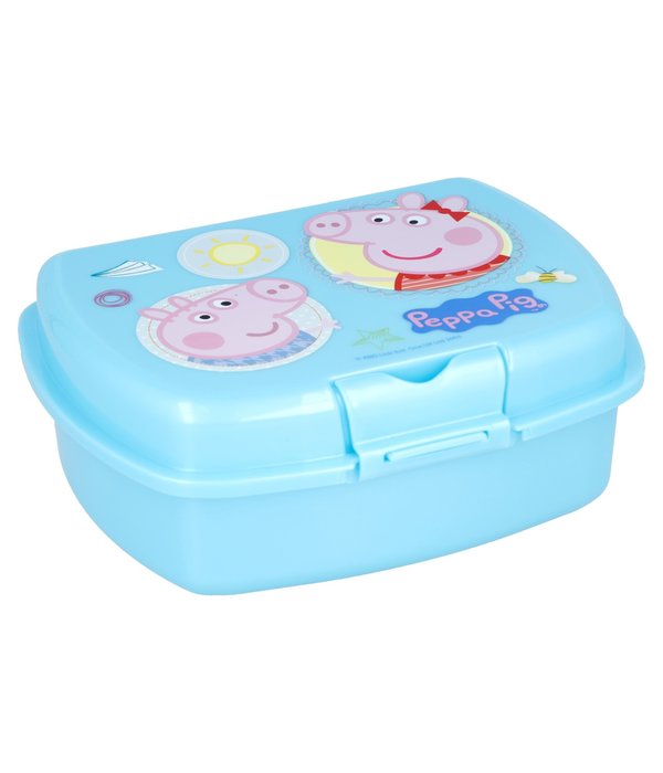 Peppa Pig lunchbox Blauw