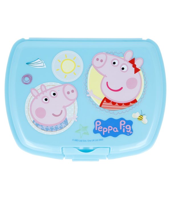 Peppa Pig lunchbox Blauw
