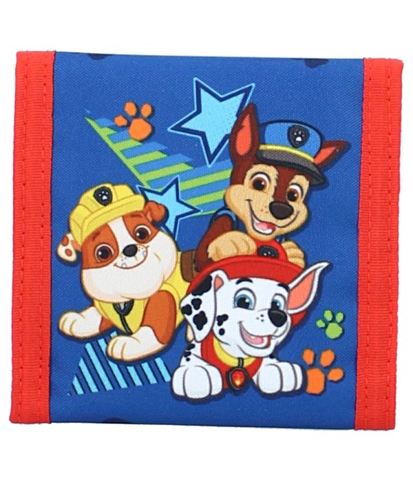 Paw Patrol Portemonnee Chase/Marshall/Rubble Blauw