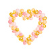 Ballonslinger Met Hart Frame Peach Pink