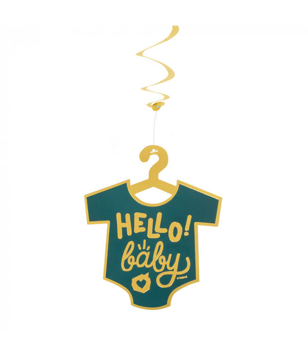 Decoratieswirls Rompertje 'Boy or Girl' (2st)